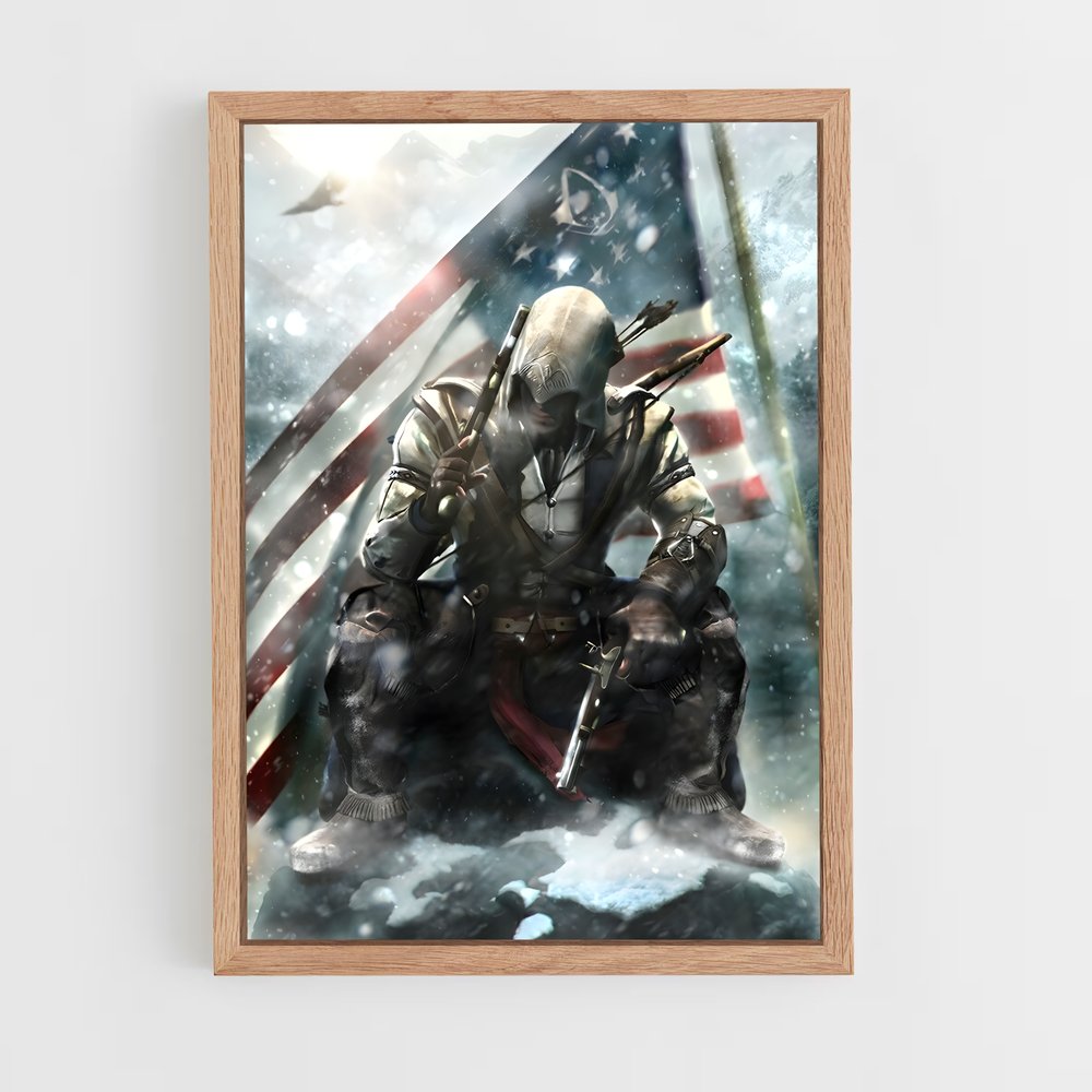 ap-connor kenway-1 cadre Bois clair