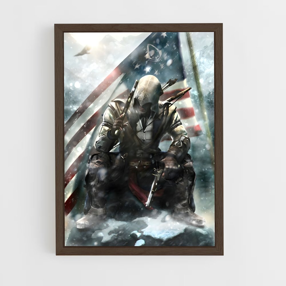 ap-connor kenway-1 cadre Bois foncé