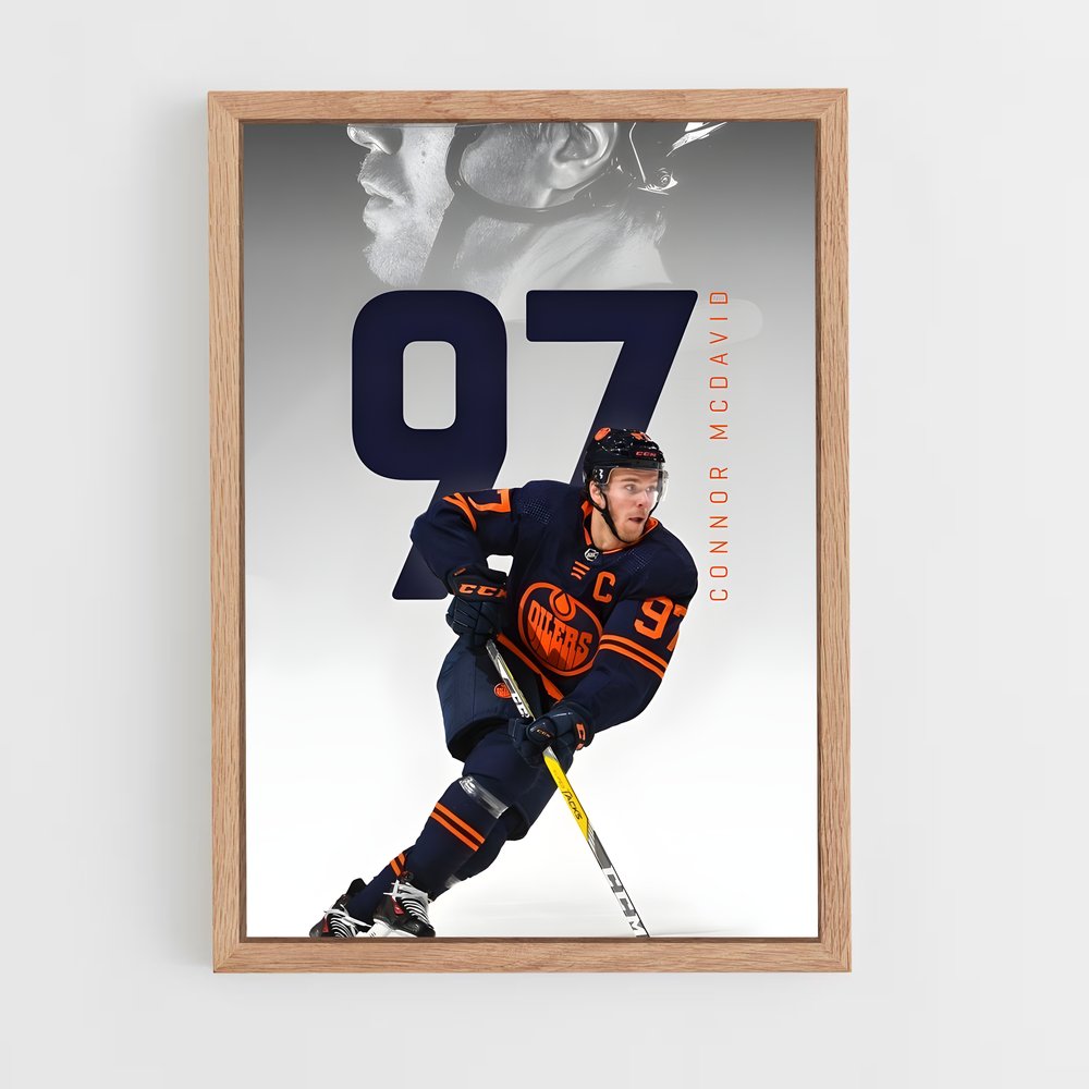 ap-connor mcdavid-2 cadre Bois clair