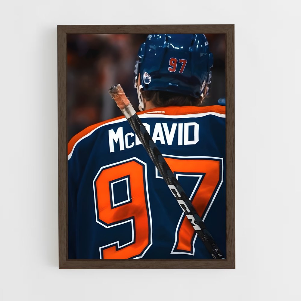 ap-connor mcdavid-6 cadre Bois foncé