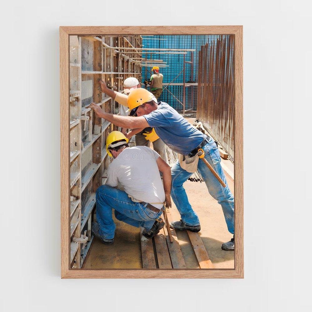 ap-construction worker-12 cadre Bois clair