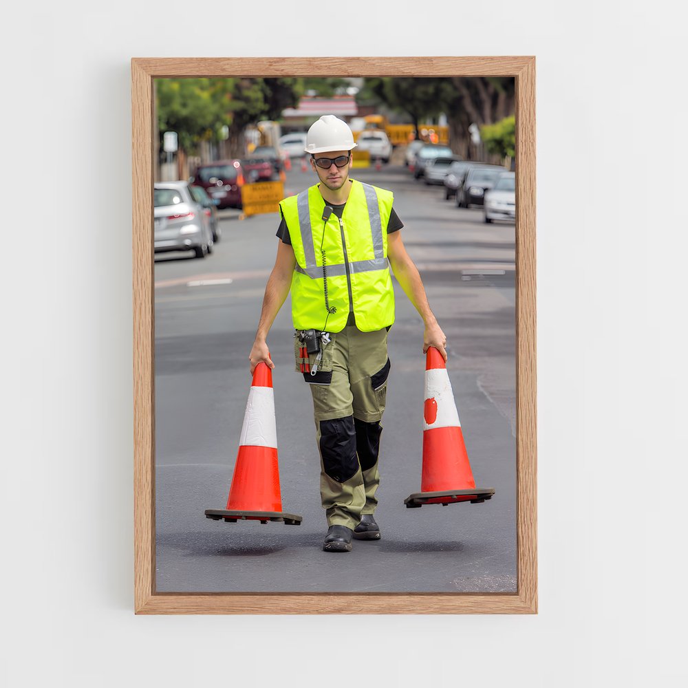 ap-construction worker-5 cadre Bois clair