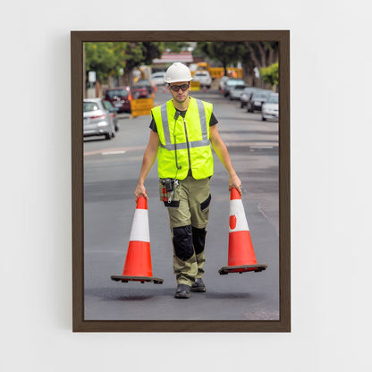 ap-construction worker-5 cadre Bois foncé