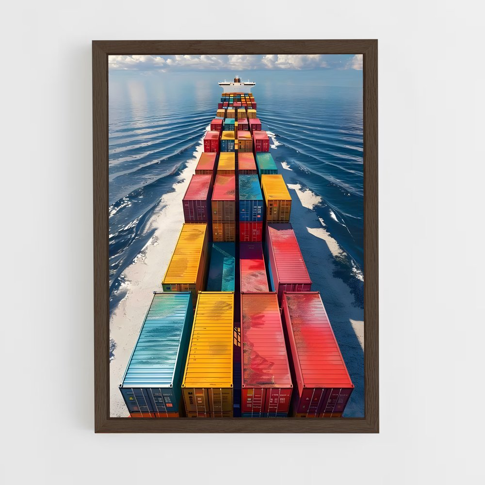 ap-container ships-6 cadre Bois foncé