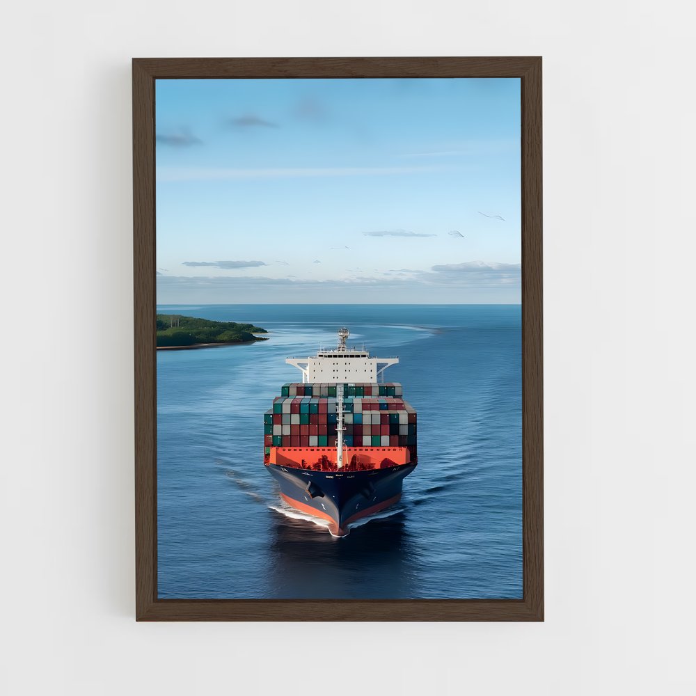 ap-container ships-8 cadre Bois foncé