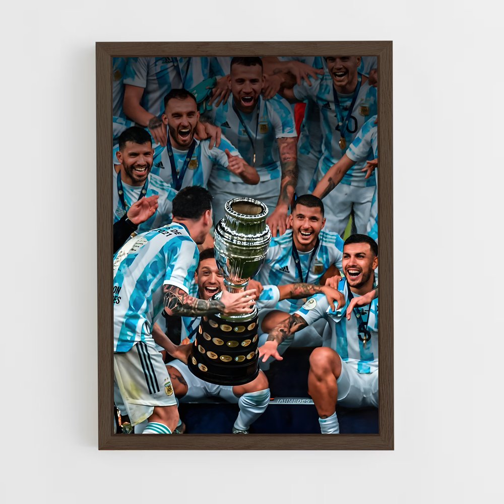 ap-copa america-3 cadre Bois foncé
