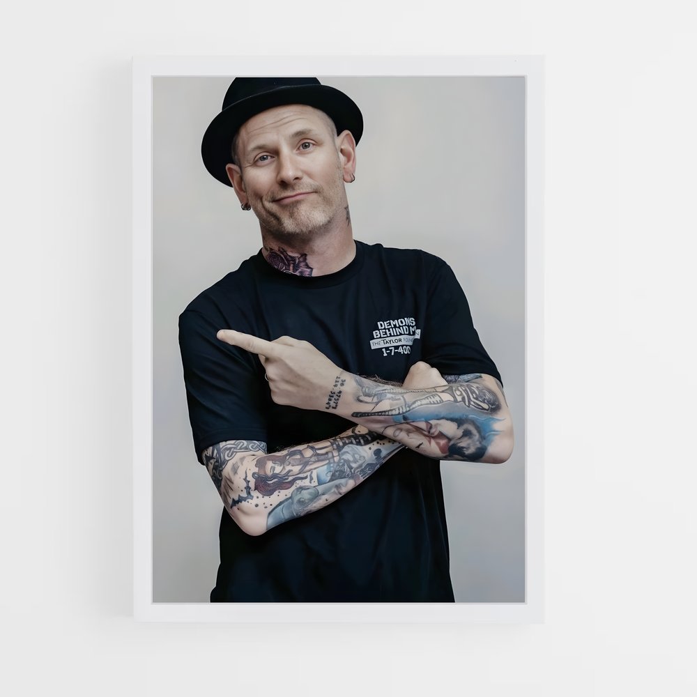 ap-corey taylor-4 cadre Blanc