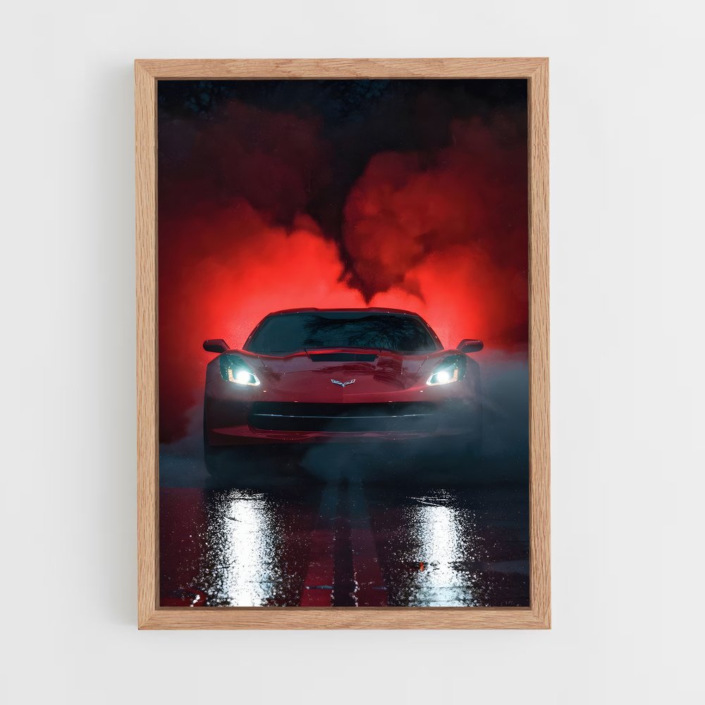 ap-corvette c8 stingray-7 cadre Bois clair