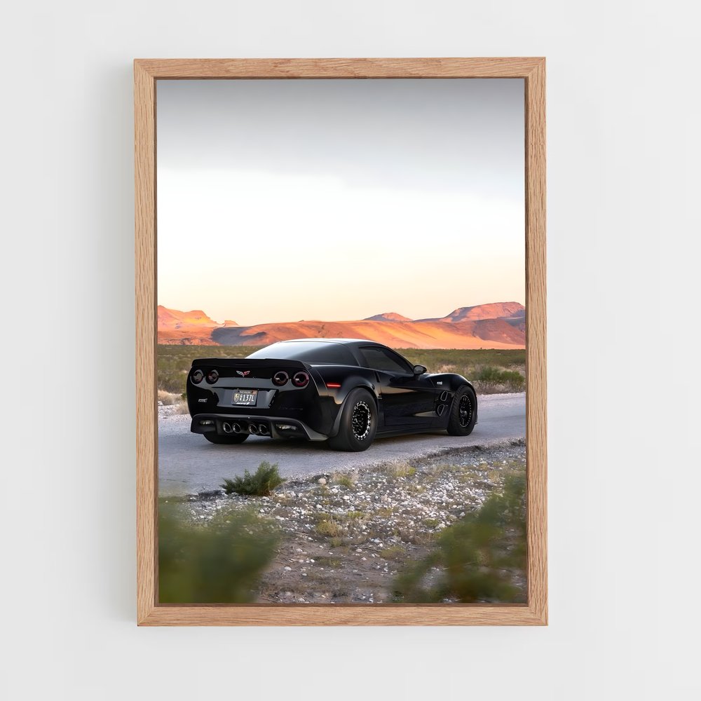 ap-corvette z06-1 cadre Bois clair