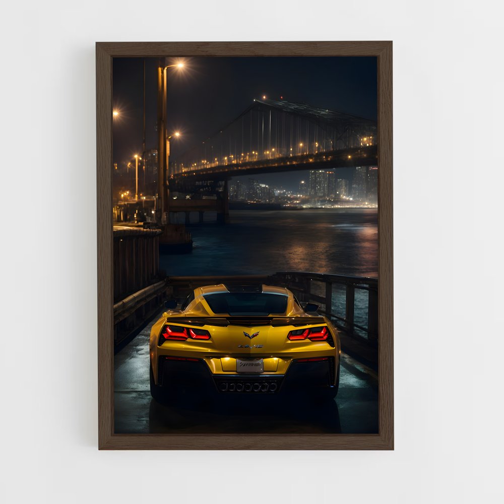 ap-corvette z06-2 cadre Bois foncé