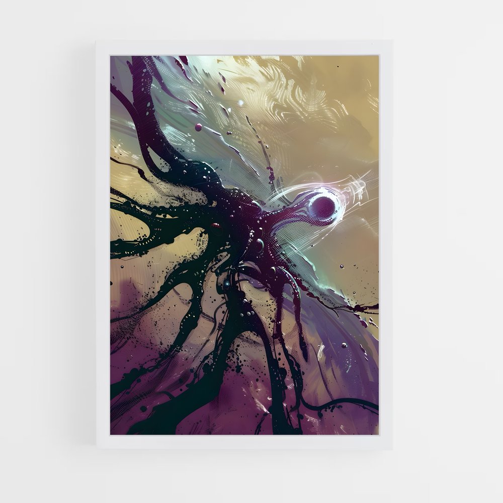 ap-cosmic abstract-5 cadre Blanc
