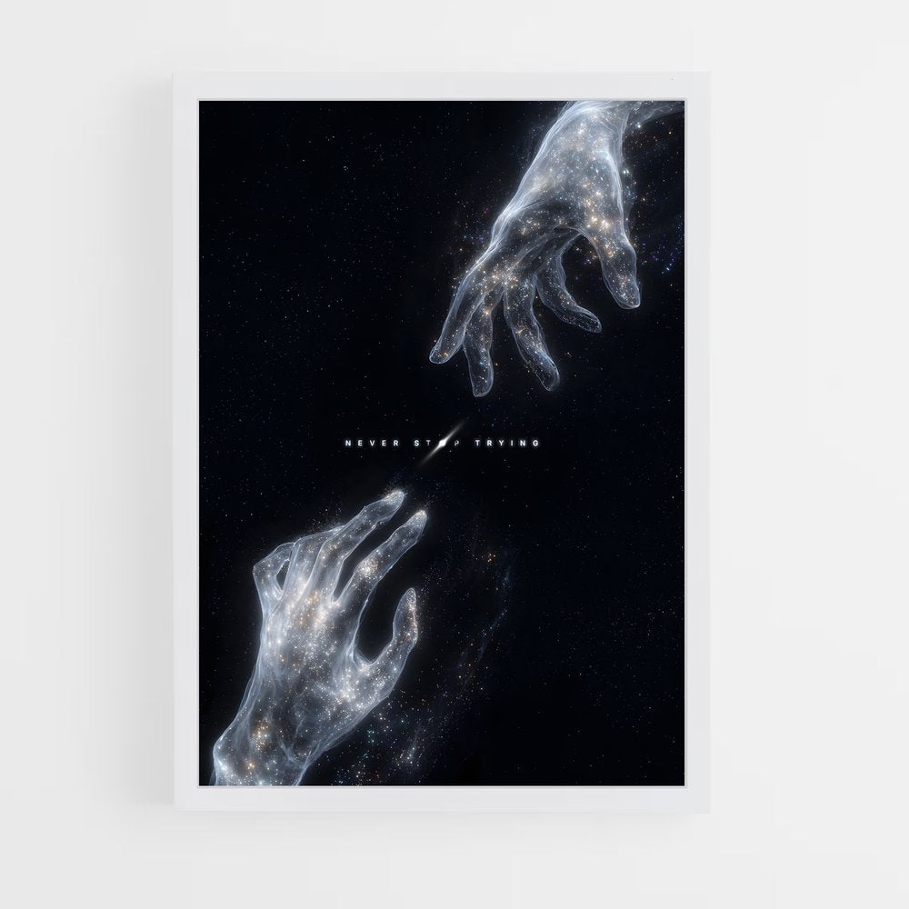 ap-cosmic abstract-8 cadre Blanc