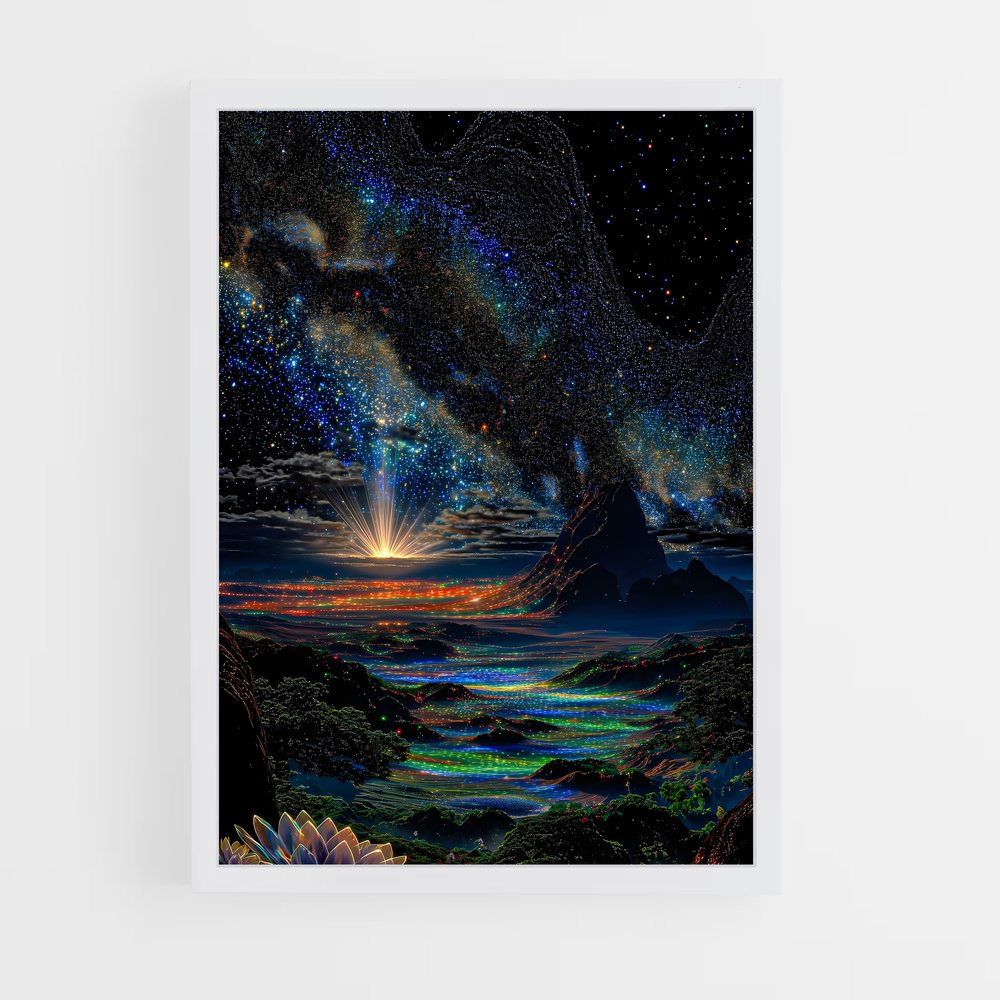 ap-cosmic art-1 cadre Blanc