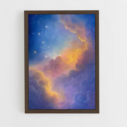 ap-cosmic art-4 cadre Bois foncé