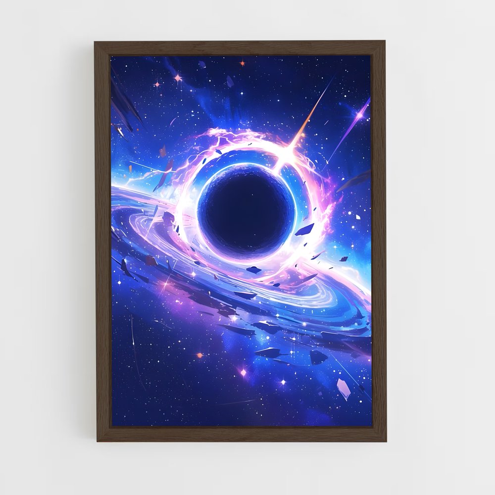 ap-cosmic art-8 cadre Bois foncé