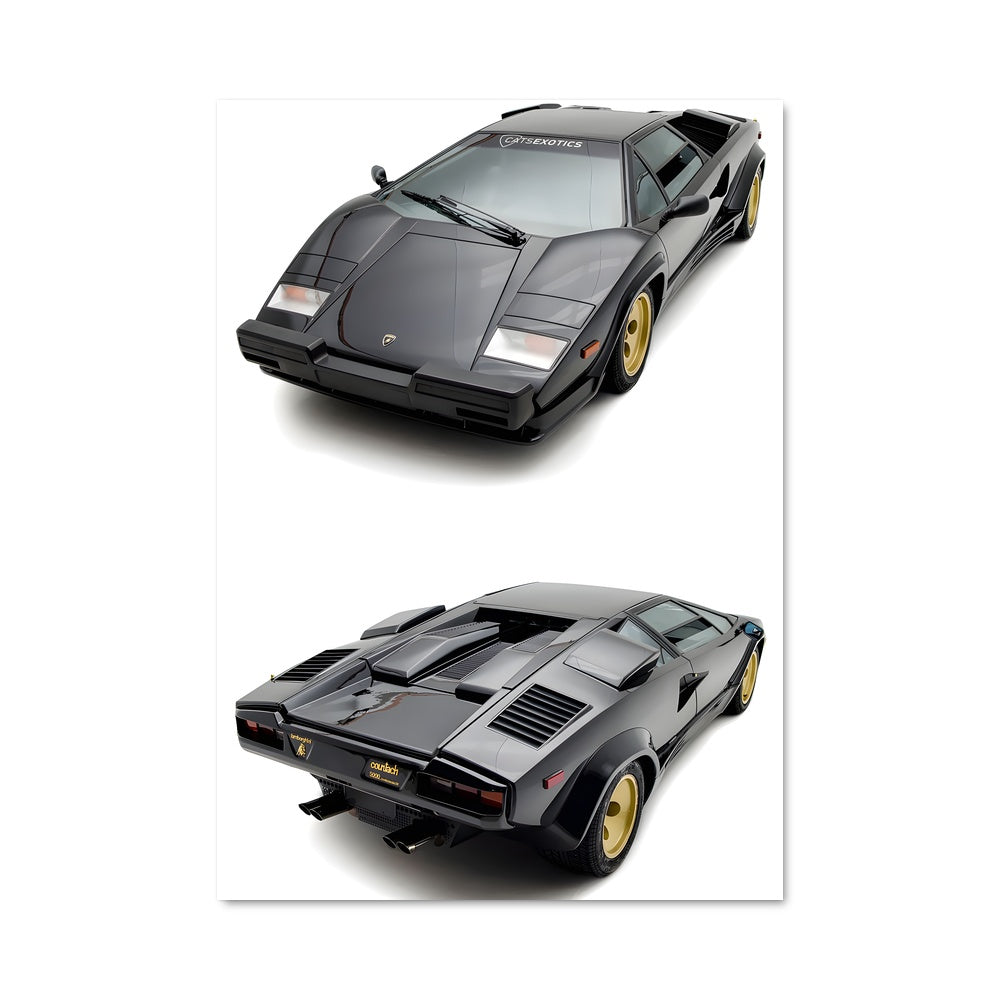 Poster Countach Noir