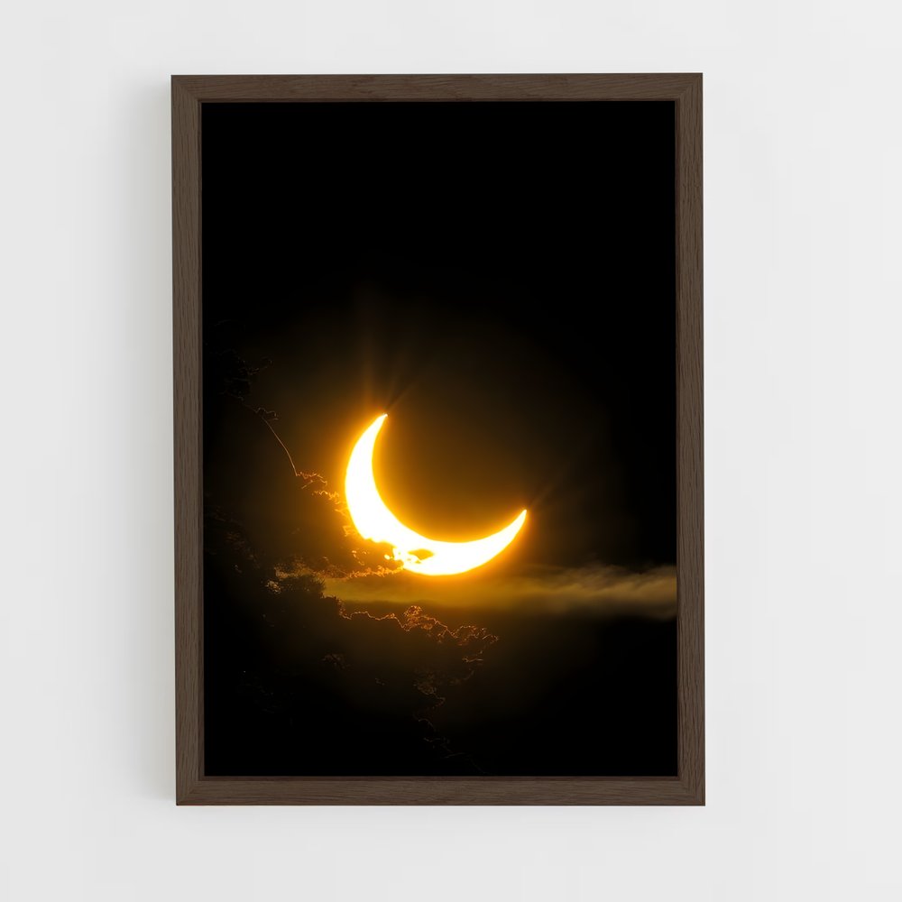 ap-crescent moon-1 cadre Bois foncé
