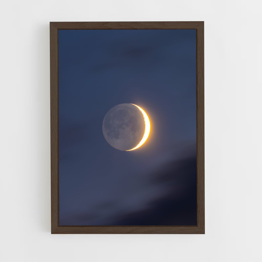 ap-crescent moon-2 cadre Bois foncé