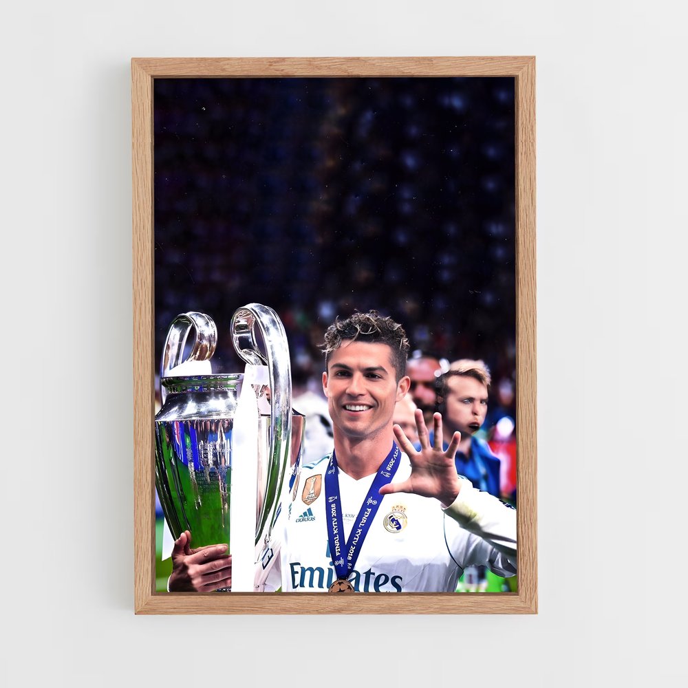 ap-cristiano ronaldo-6 cadre Bois clair