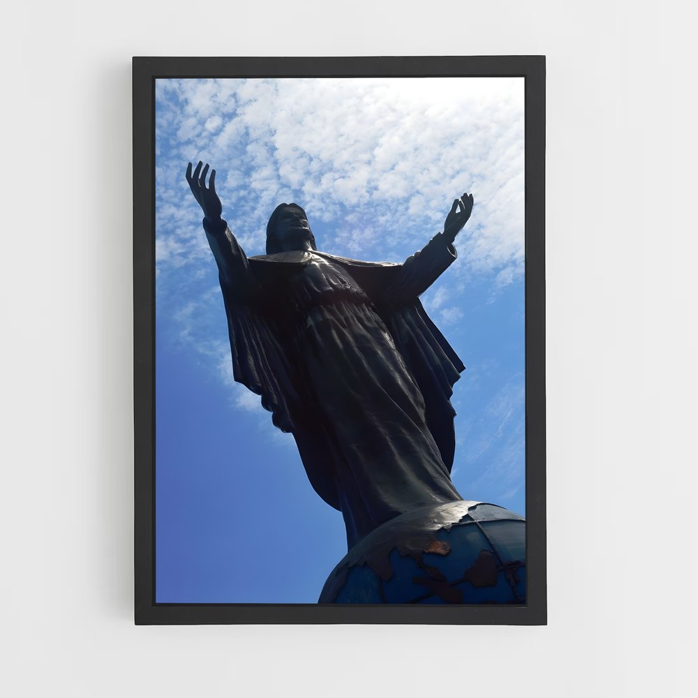 ap-cristo rei statue-1 cadre Noir