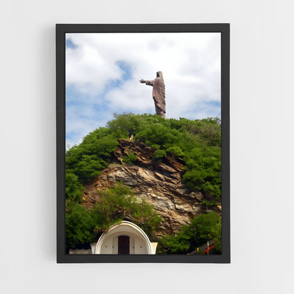 ap-cristo rei statue-3 cadre Noir