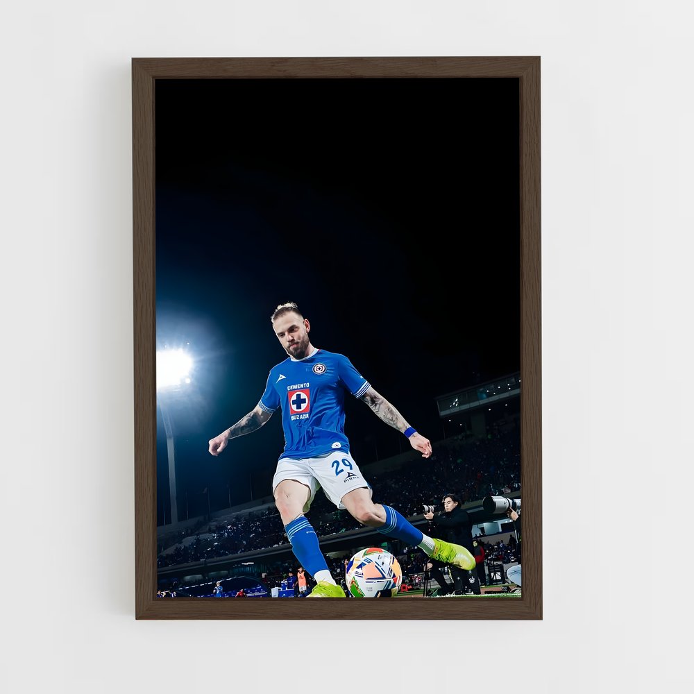 ap-cruz azul fc-14 cadre Bois foncé