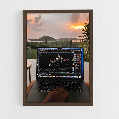 ap-crypto trader-10 cadre Bois foncé