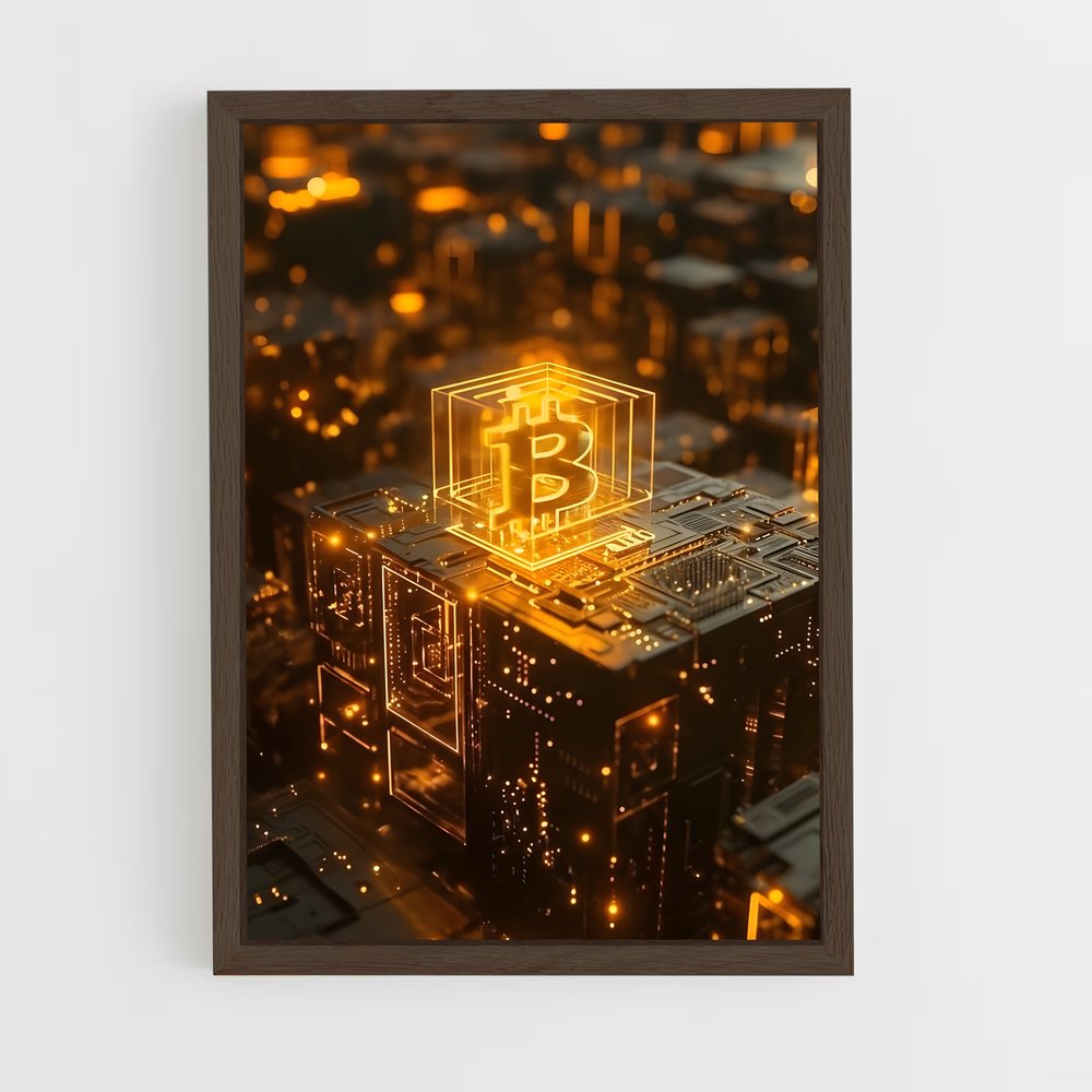 ap-cryptocurrency-4 cadre Bois foncé