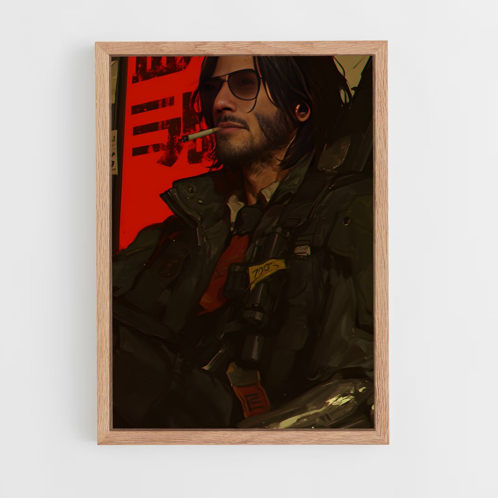 ap-cyberpunk-28 cadre Bois clair