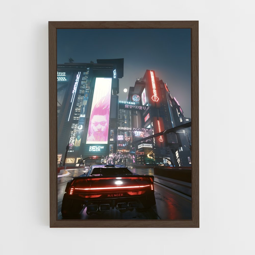 ap-cyberpunk-35 cadre Bois foncé