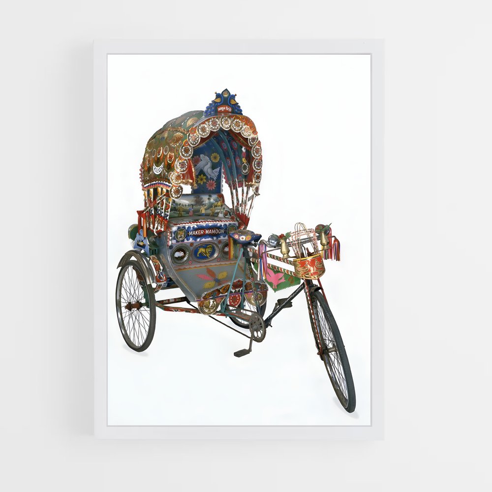 ap-cycle rickshaw-1 cadre Blanc