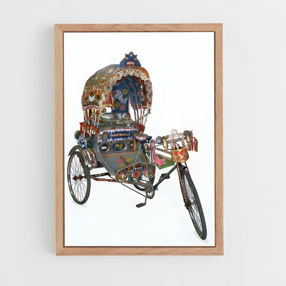 ap-cycle rickshaw-1 cadre Bois clair