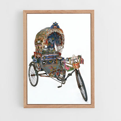 ap-cycle rickshaw-1 cadre Bois clair