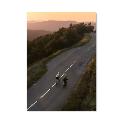 Poster Pédale au Crépuscule