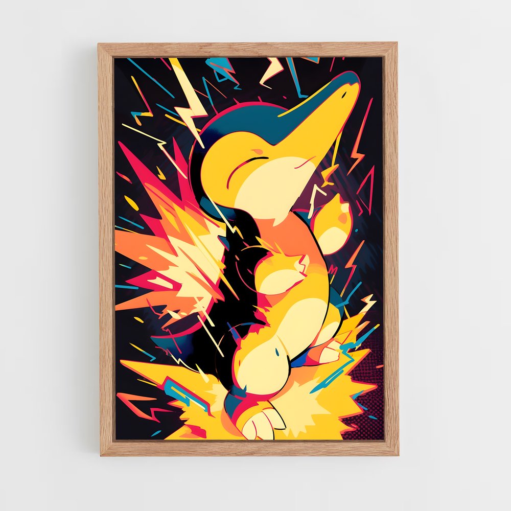 ap-cyndaquil-4 cadre Bois clair