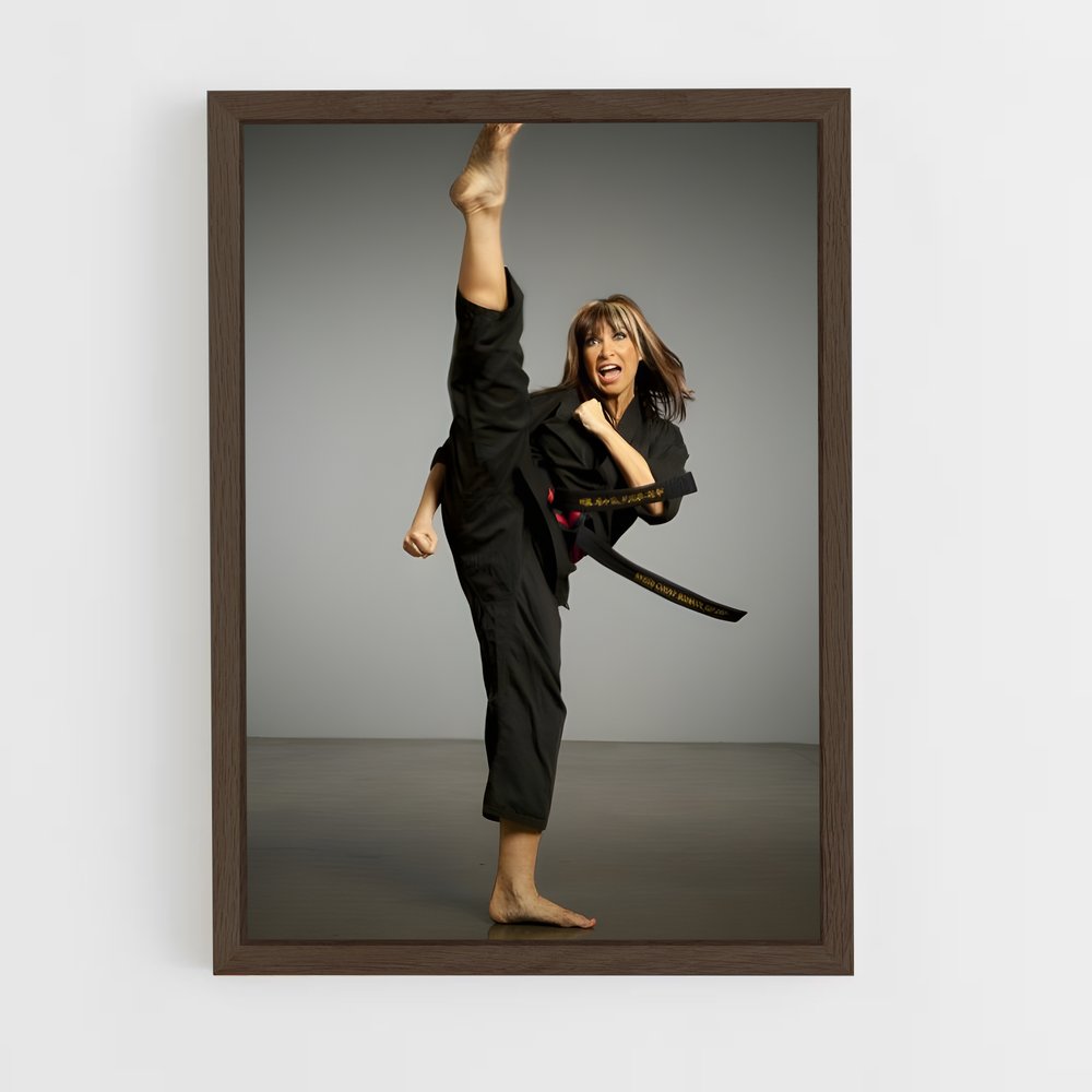 ap-cynthia rothrock-3 cadre Bois foncé