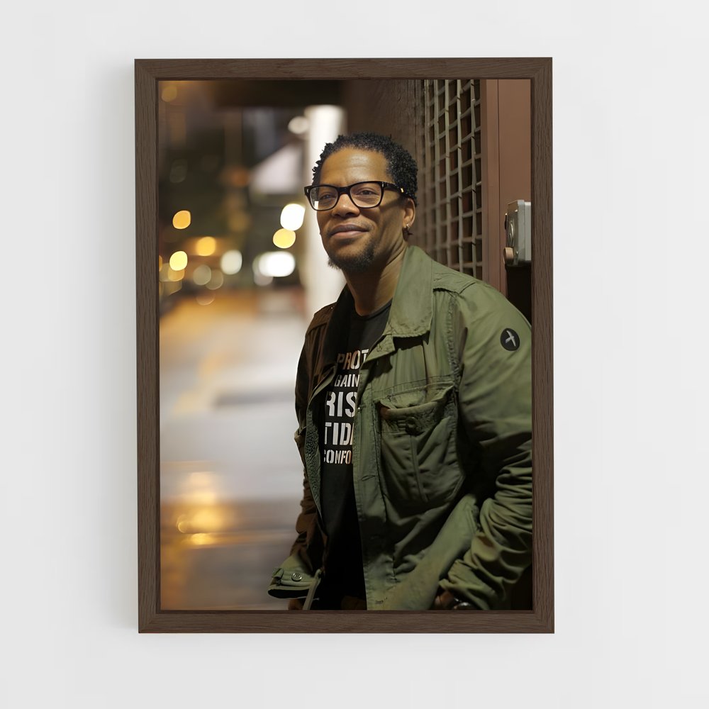ap-d.l. hughley-6 cadre Bois foncé