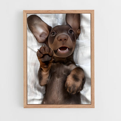 ap-dachshund-2 cadre Bois clair