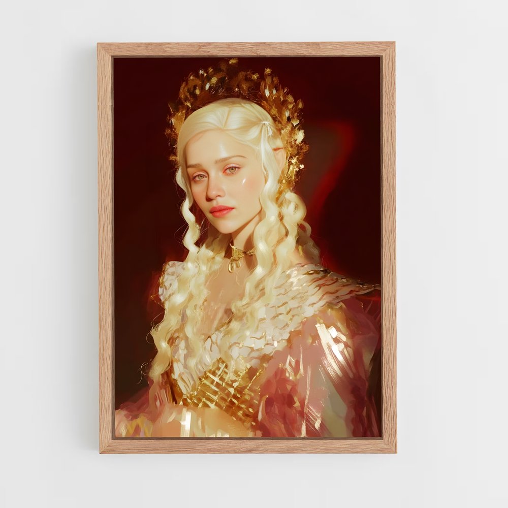 ap-daenerys targaryen-5 cadre Bois clair