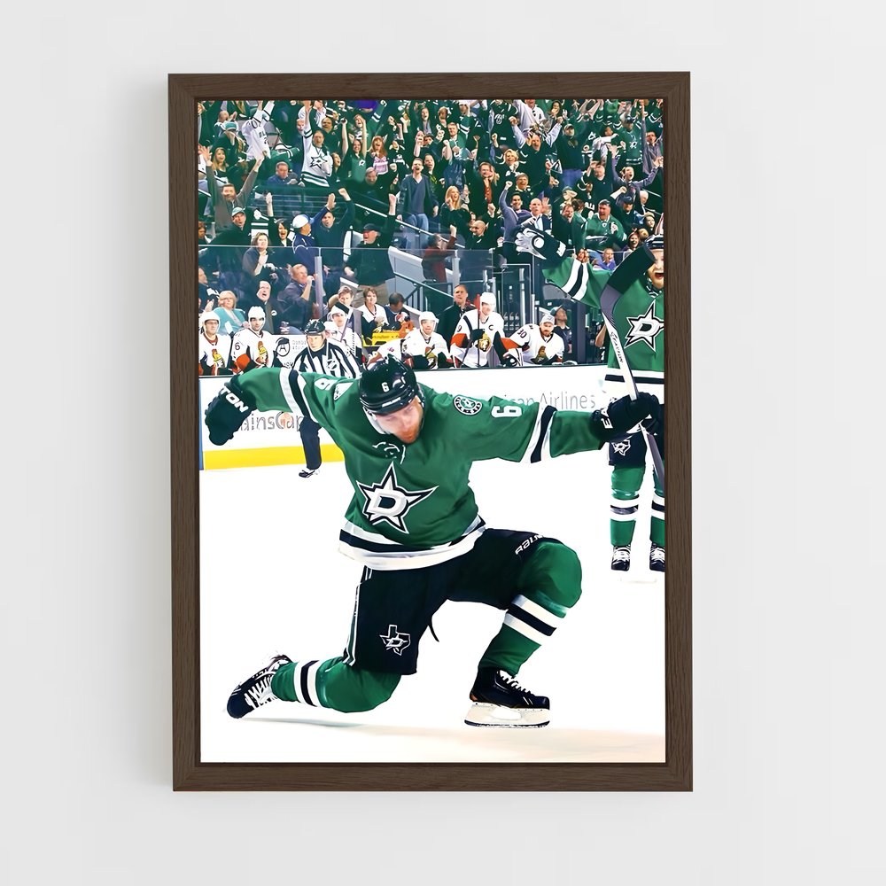 ap-dallas stars-8 cadre Bois foncé