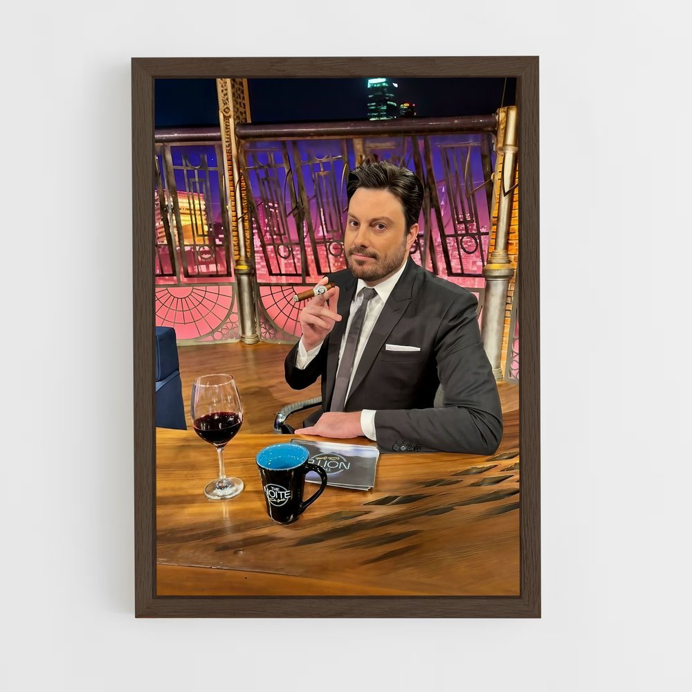 ap-danilo gentili-6 cadre Bois foncé