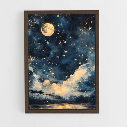 ap-dark sky-3 cadre Bois foncé