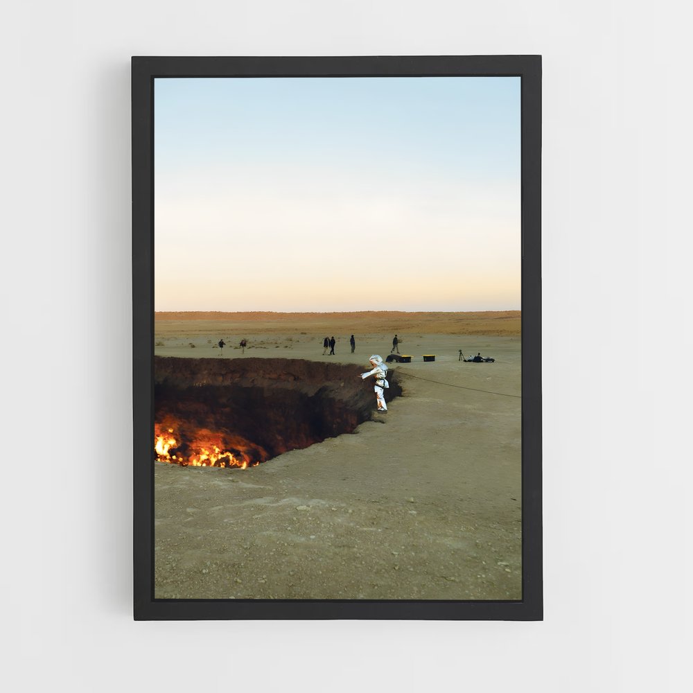 ap-darvaza gas crater-1 cadre Noir
