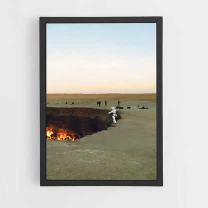 ap-darvaza gas crater-1 cadre Noir