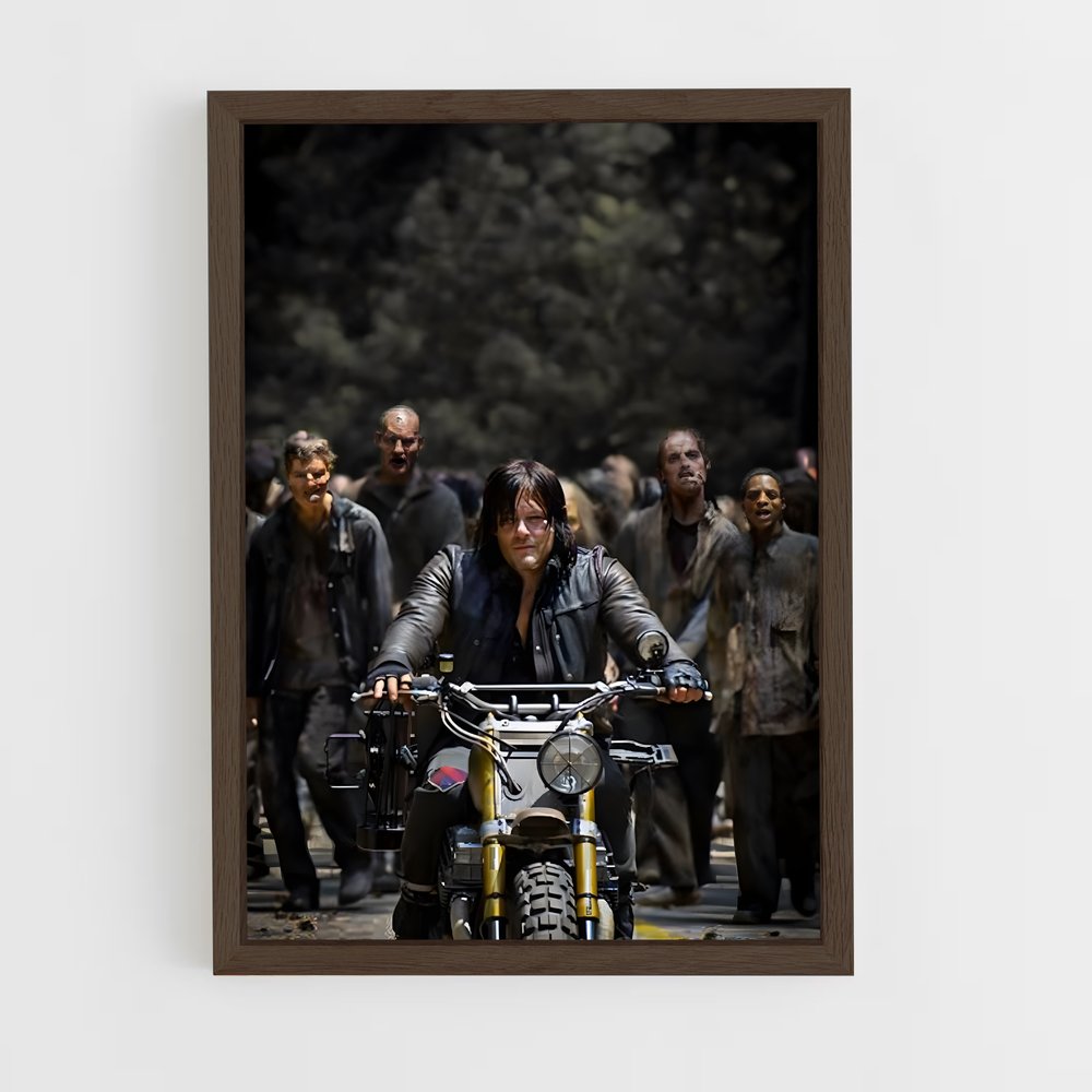 ap-daryl dixon-2 cadre Bois foncé