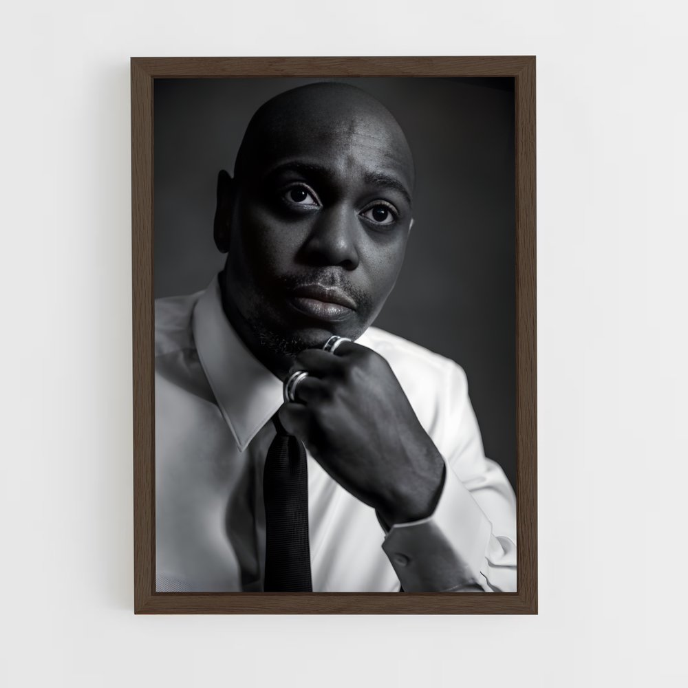 ap-dave chappelle-1 cadre Bois foncé