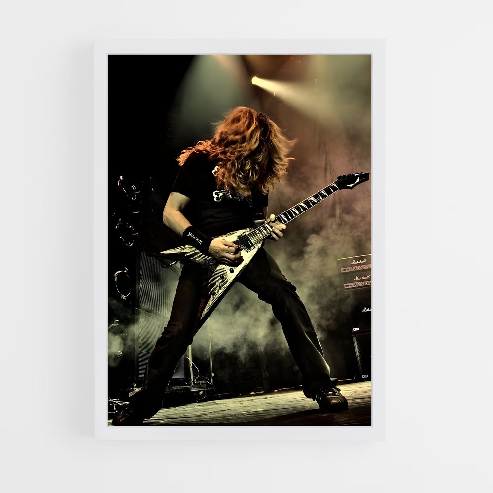 ap-dave mustaine-1 cadre Blanc