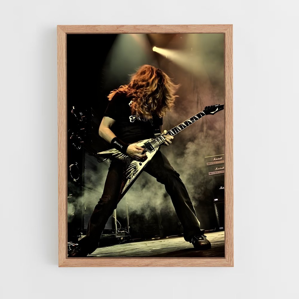 ap-dave mustaine-1 cadre Bois clair