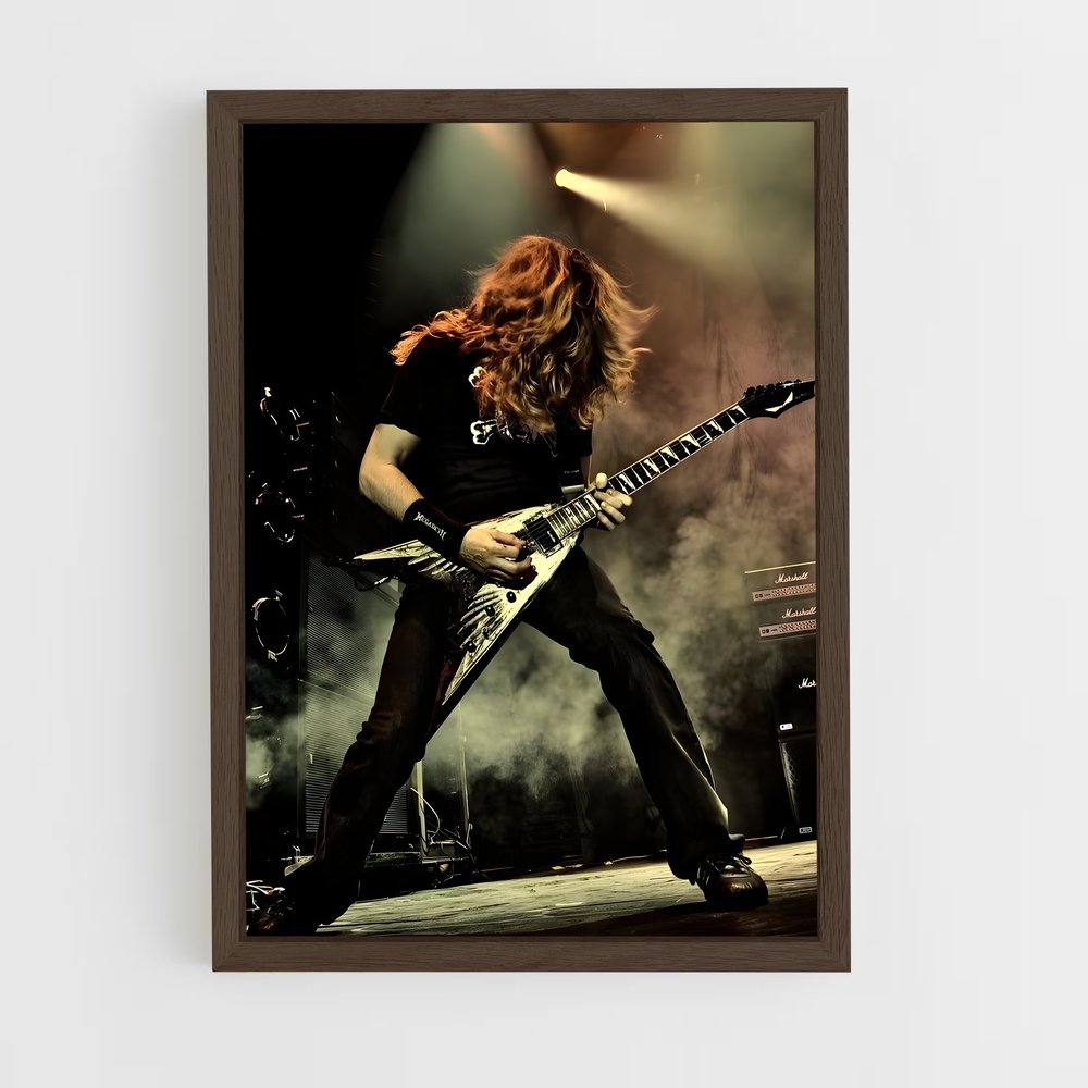 ap-dave mustaine-1 cadre Bois foncé