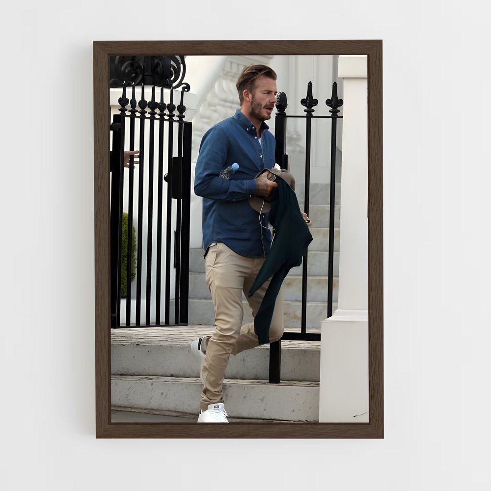 ap-david beckham-11 cadre Bois foncé